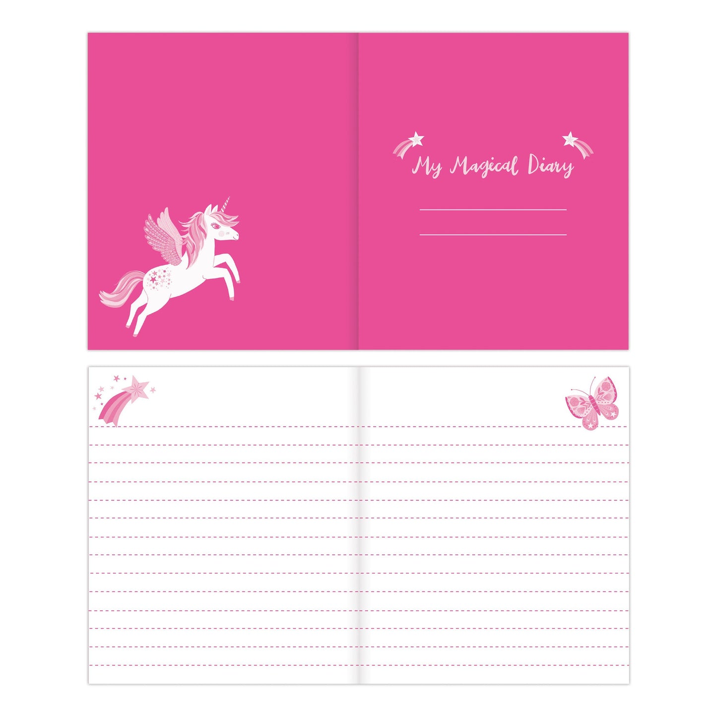 Unicorn Locked Diary