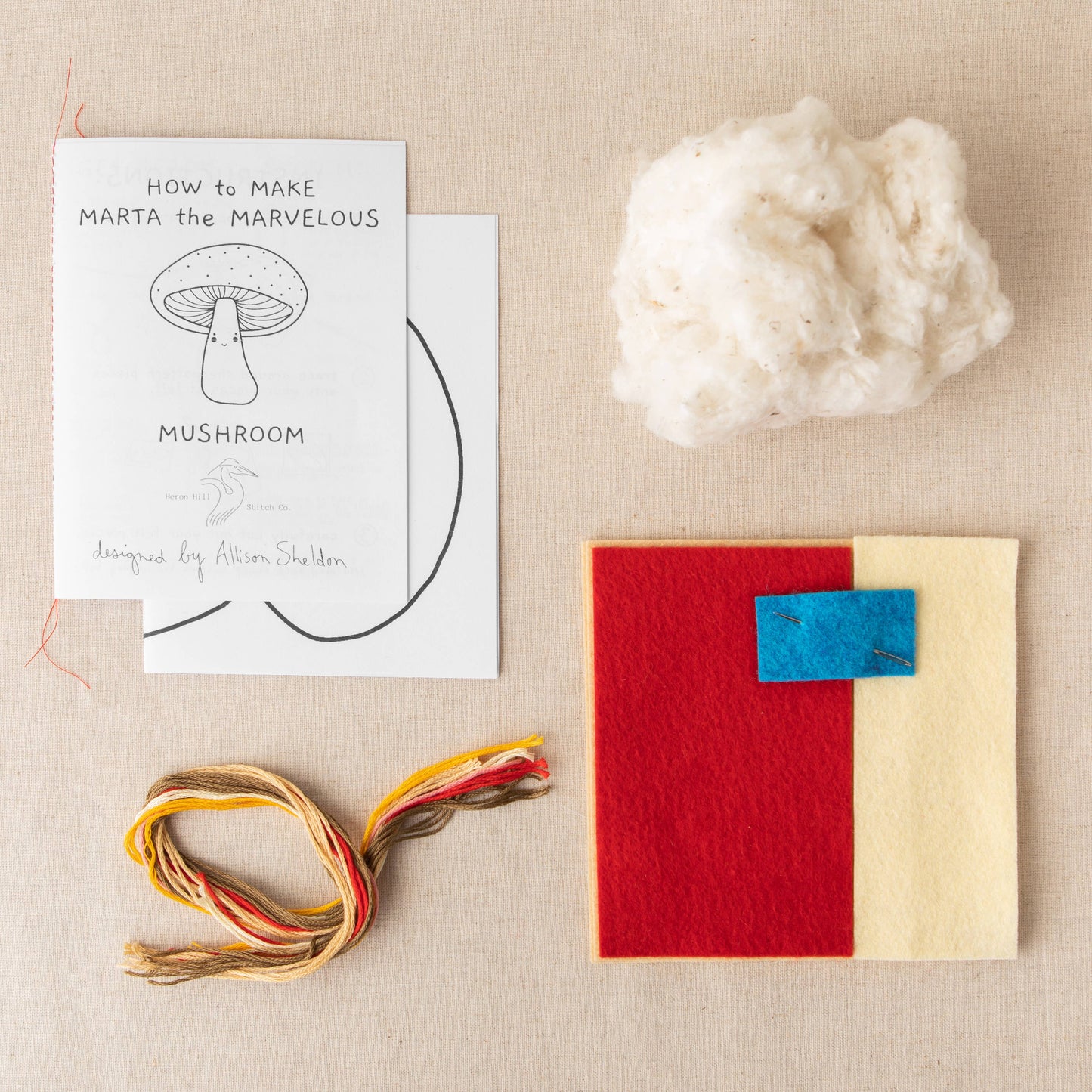 Mushroom Felt Stitch Kit