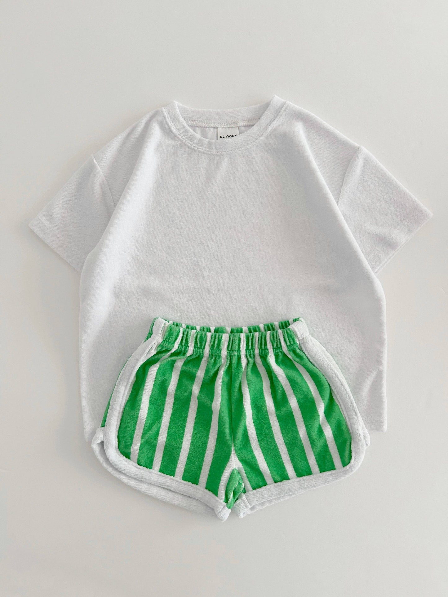 Kids Terry Cloth Stripe Short