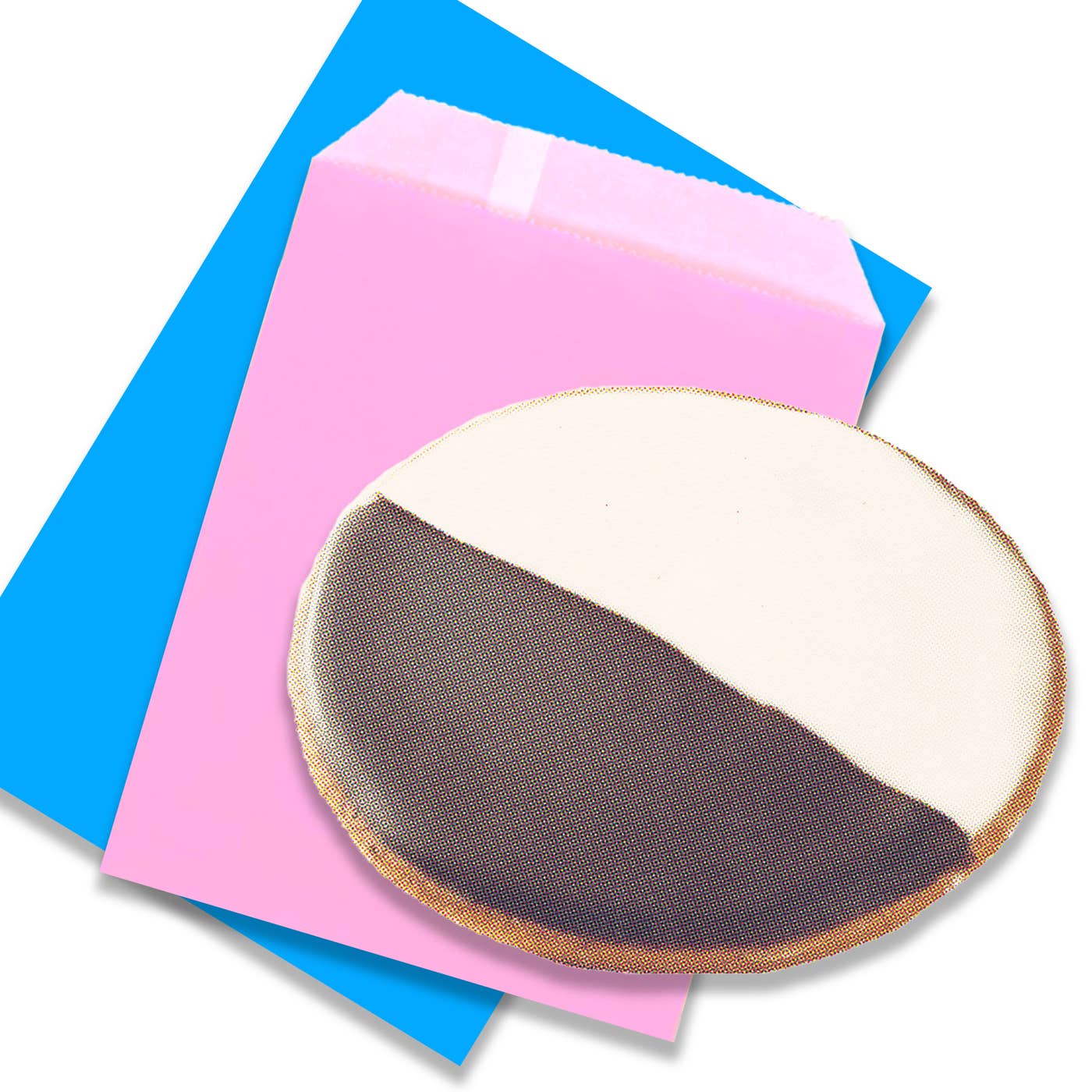 Retro NYC Black & White Postcard W/Envelope & Concession Bag