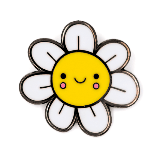 Happy Flower Enamel Pin