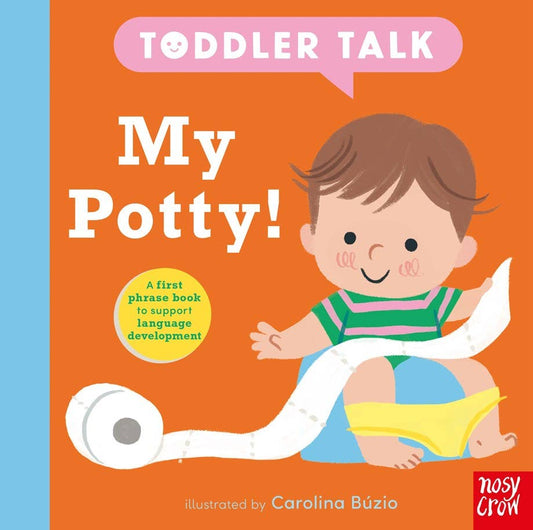 Book cover of 'My Potty!' with a child illustration and colorful design.