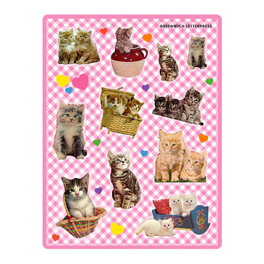 Vintage Cat Die Cut Sticker Sheet