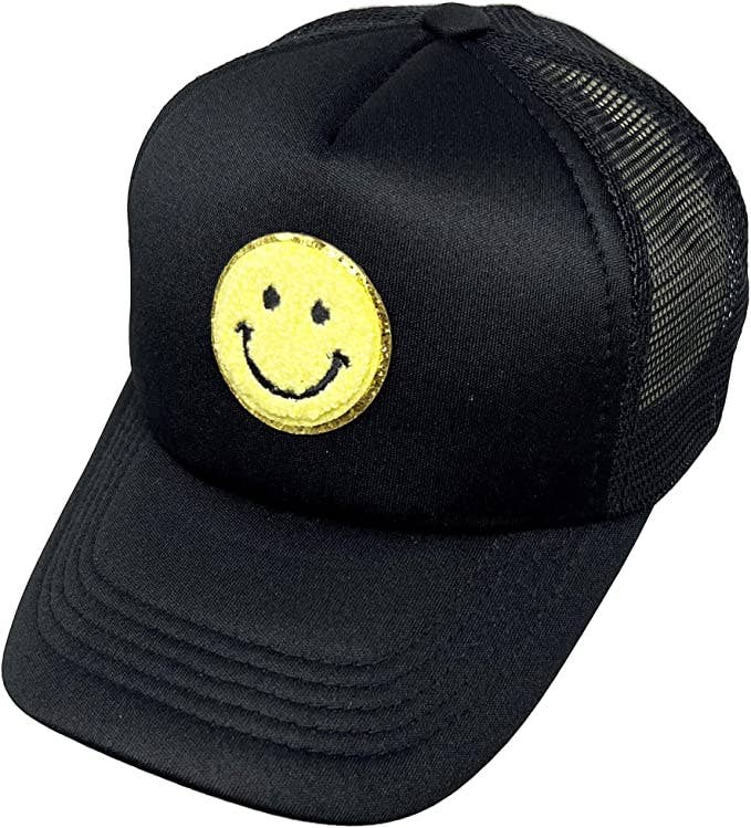 Kids Smiley Patch Trucker Hat