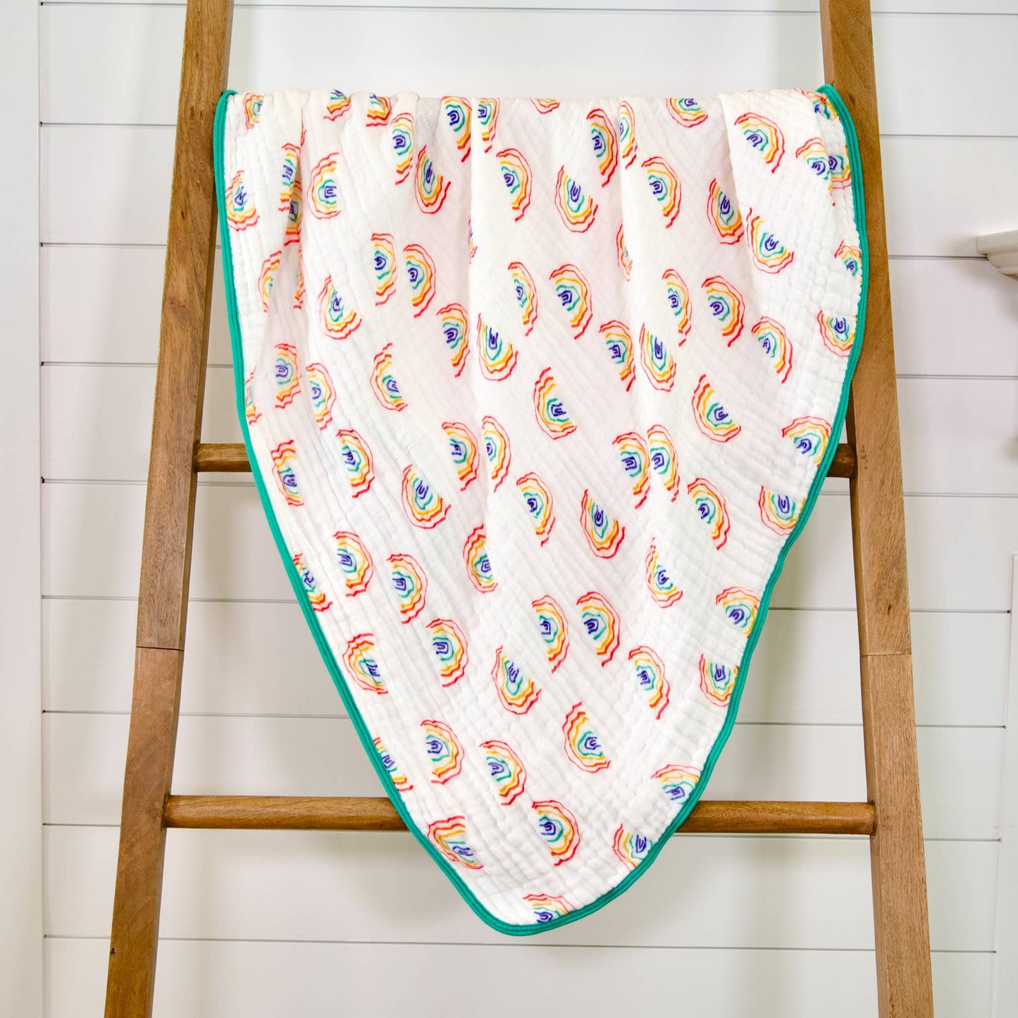 Rainbow Muslin Quilt