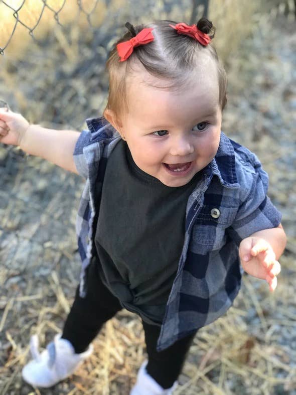 Juniper- 5 Grosgrain Bows Snap Clips