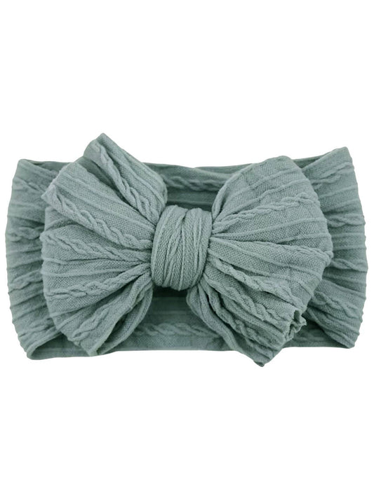 Sage Infant Headband Bow