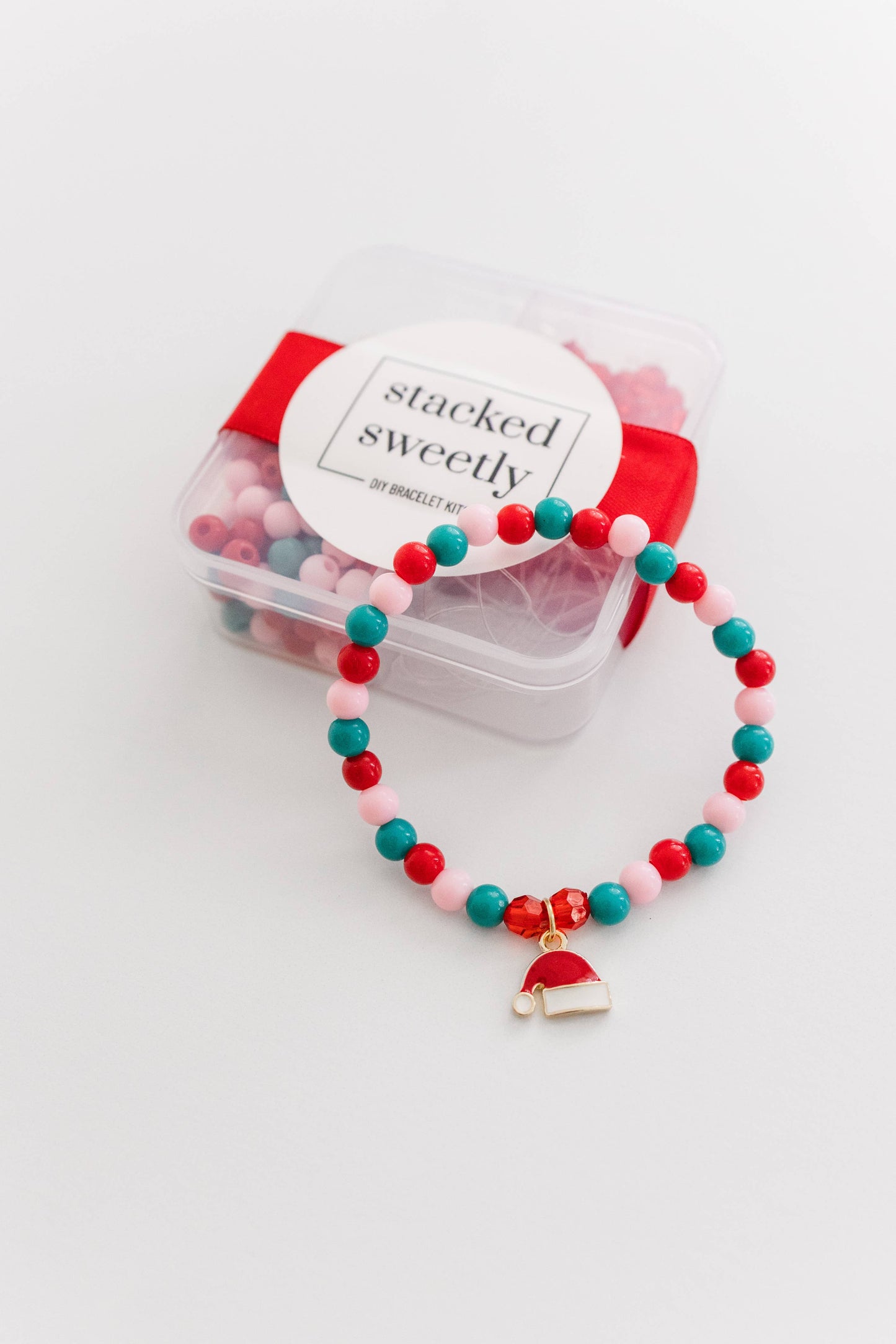 Christmas Craft, DIY Bracelet Kit Santa
