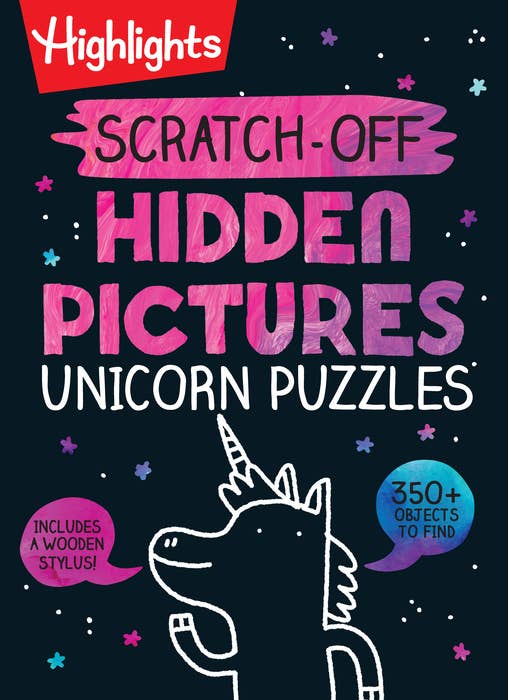 Unicorn Scratch-Off Puzzle Book