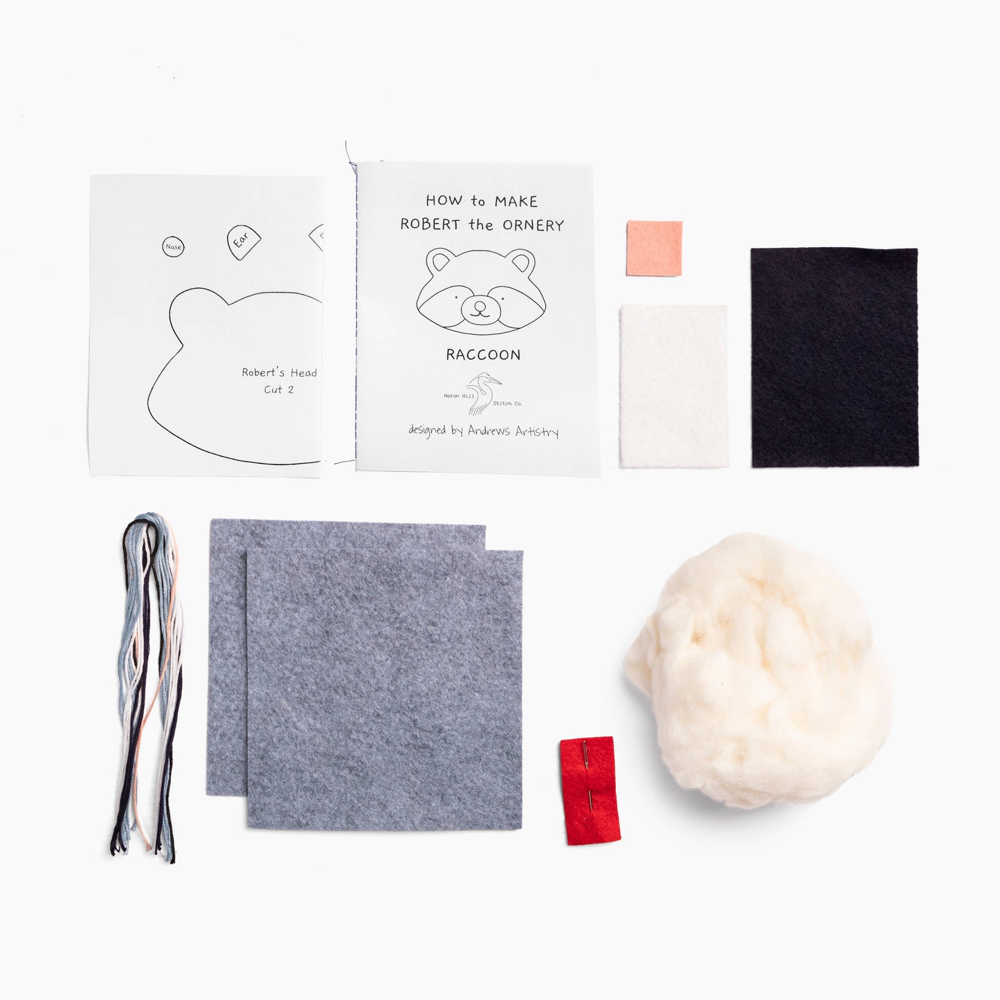Raccoon Felt Kit