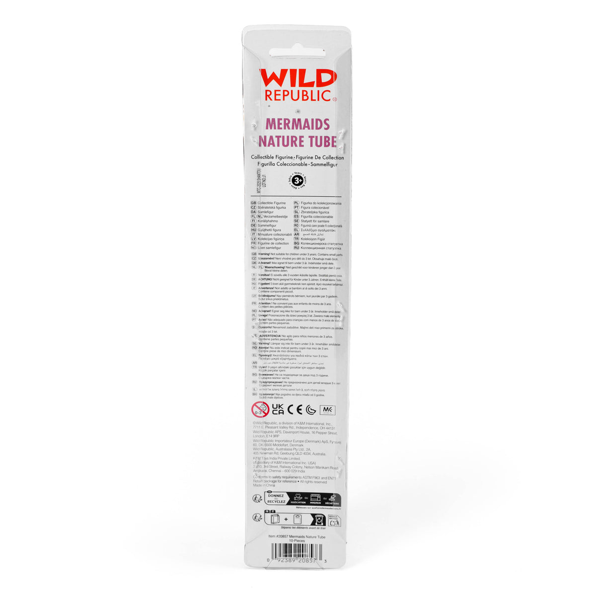 Wild Republic Mermaids Nature Tube packaging on a white background