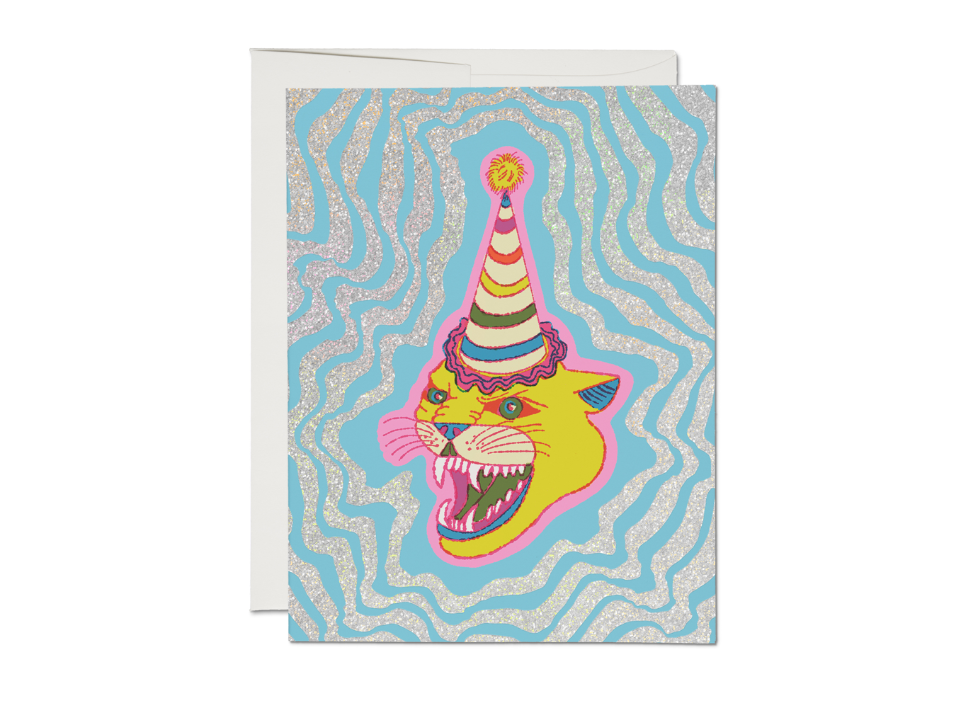 Party Hat Cat Greeting Card