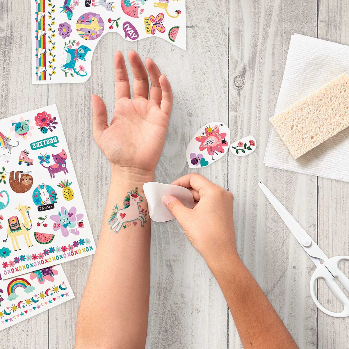 Over The Rainbow Temporary Glitter Tattoos