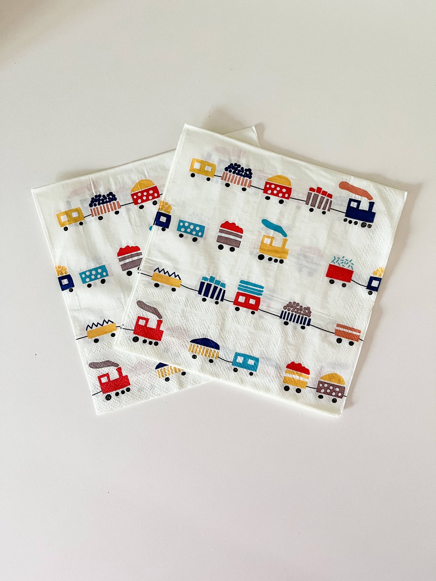 Train Napkins- Large