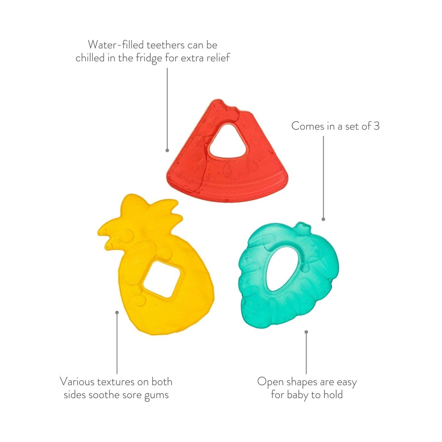 Water Filled Teether 3 Pack