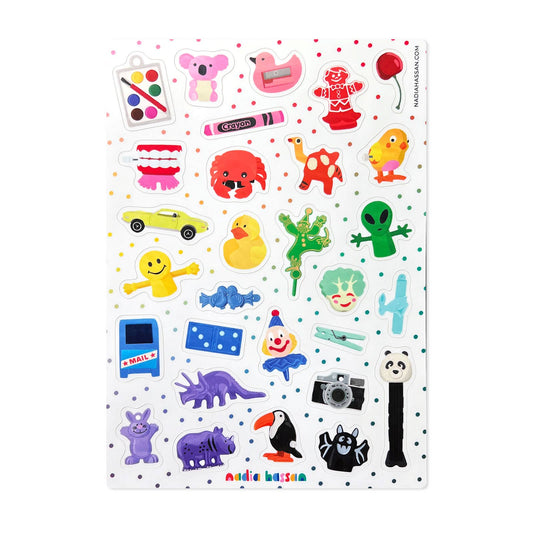 Tiny Trinkets 5x7 Sticker Sheet
