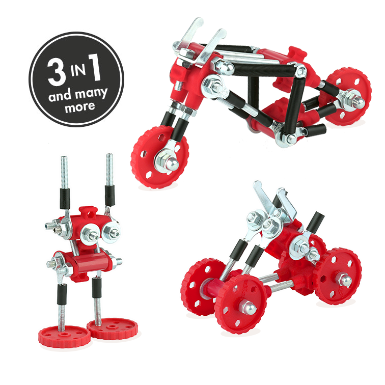 ChopperBit - Vehicle Kit: 3-in-1 Motorbike Building Toy Kit