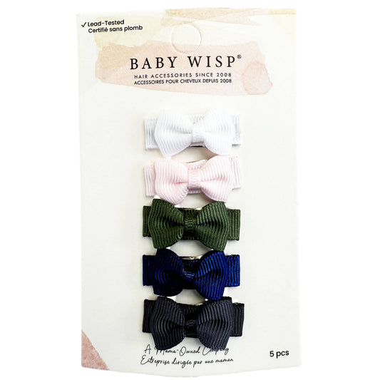 Cute- 5 TinyTux Bow Snap Clips
