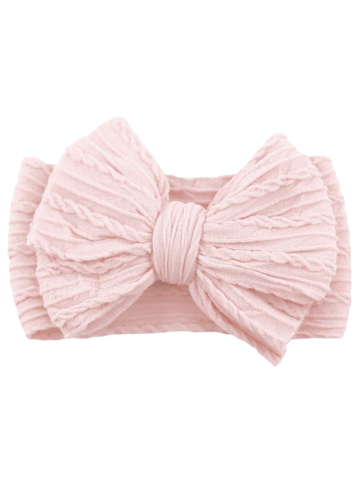 Stretchy Cable Infant Headband Bow