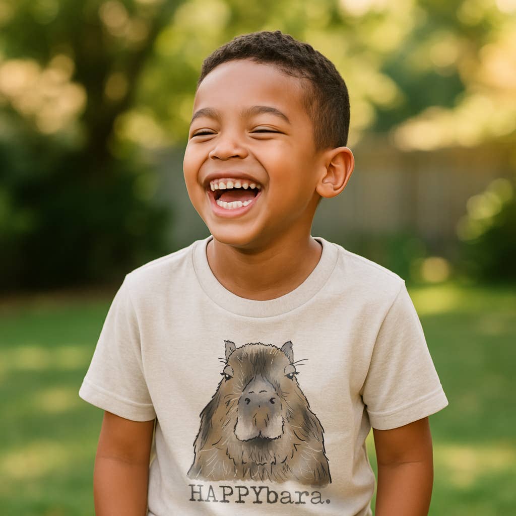 "HAPPYbara" Capybara Tshirt