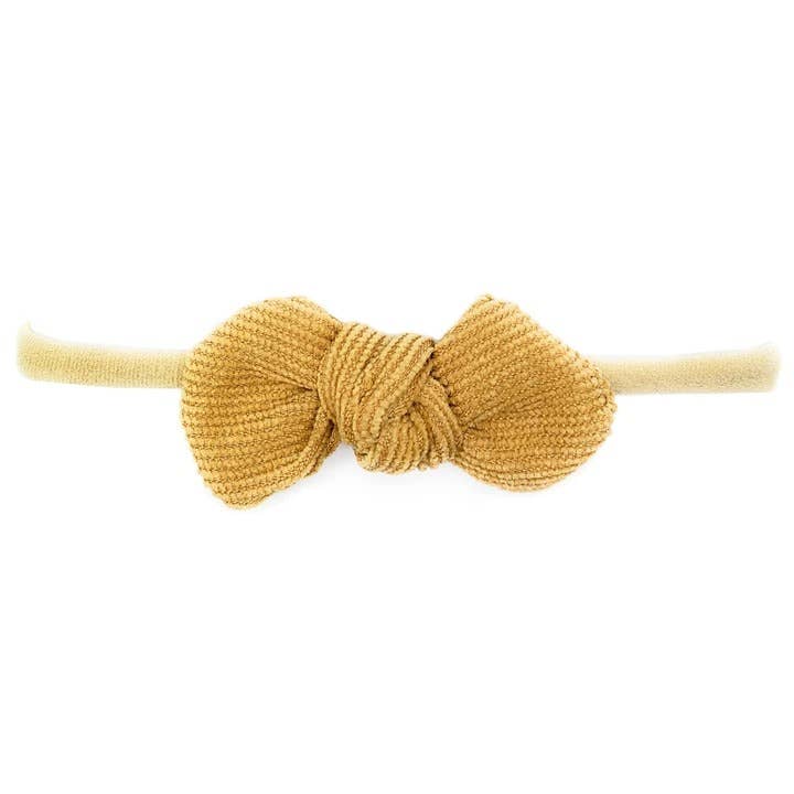 Corduroy Knotted Bow Headband