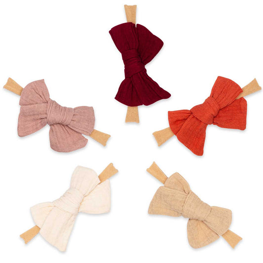 Baby Headband with Bow- 5 Pack