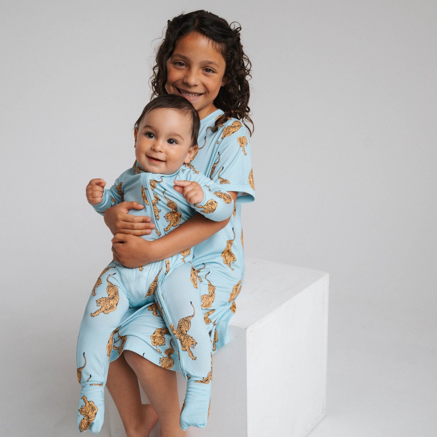 Tigers Pajama - Bamboo Zip Romper