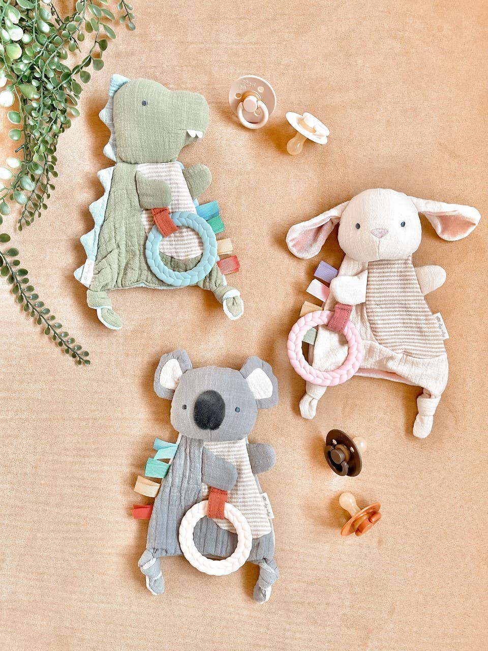 Dino Crinkle Toy with Teether