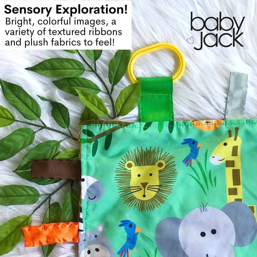 Jungle Zoo Crinkle Square