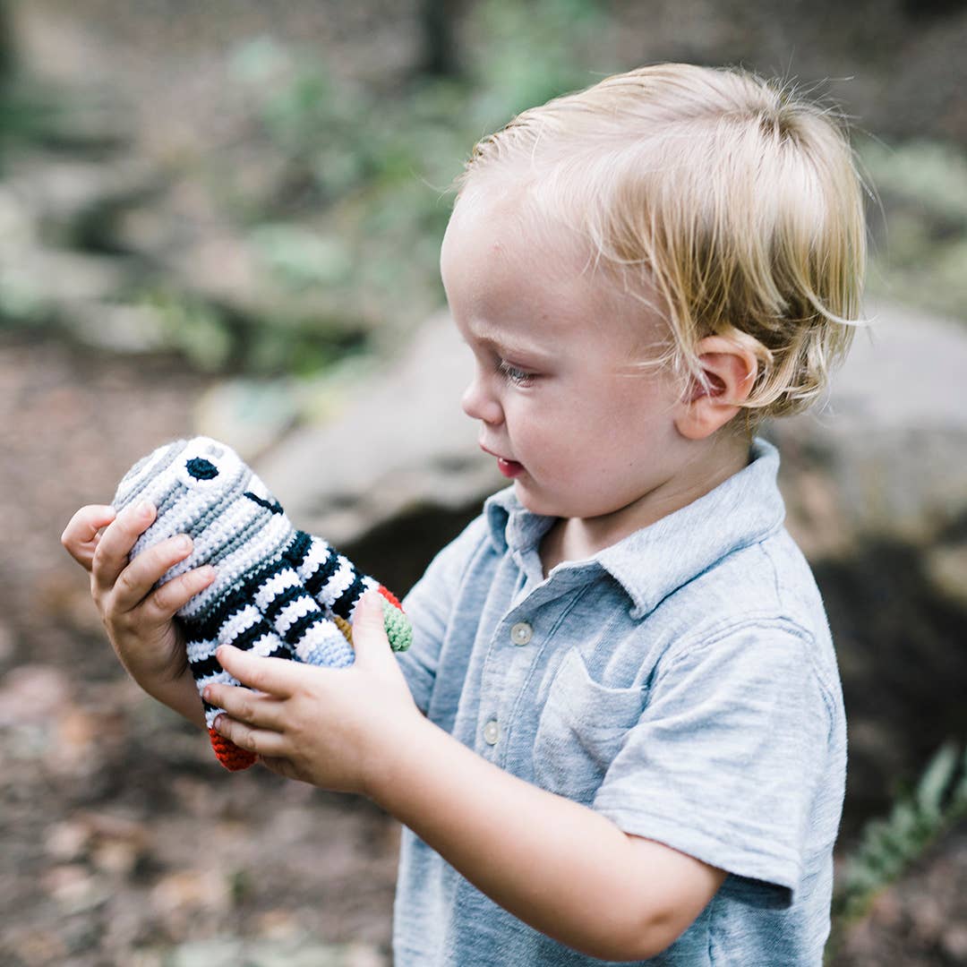 Black and White Octopus Rattle