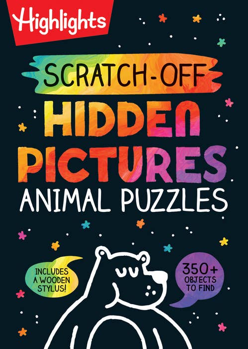 Animal Scratch-Off Puzzle Book