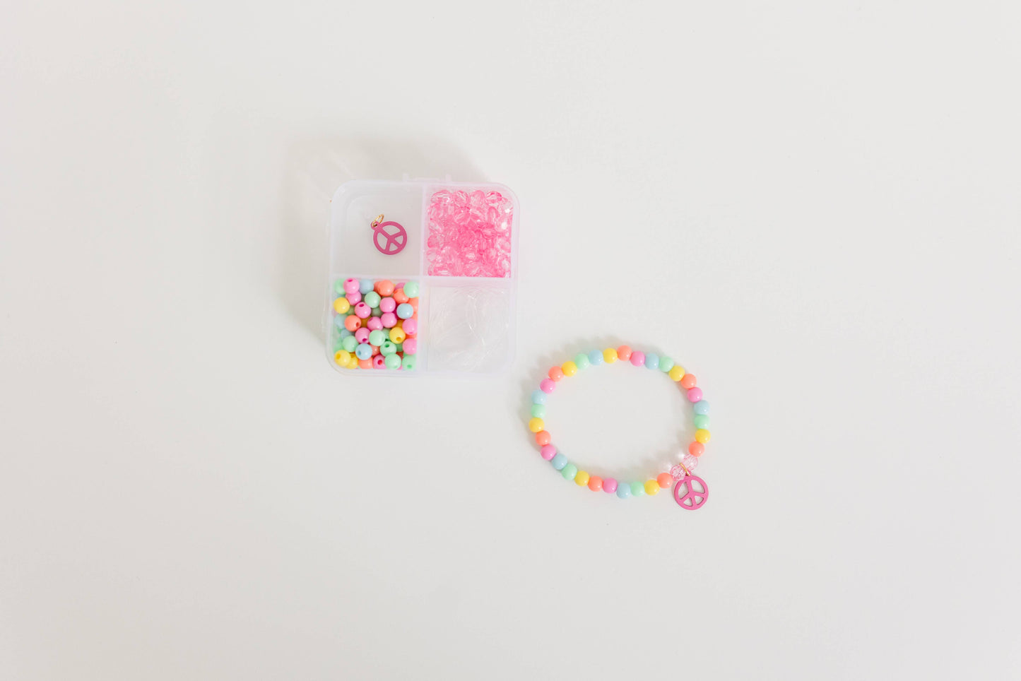 Mini Groovy Goals DIY Craft Kit, Peace Birthday Bracelet Kit