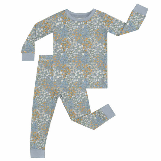Blue Meadow- Long Sleeve & Pants Toddler Pajamas