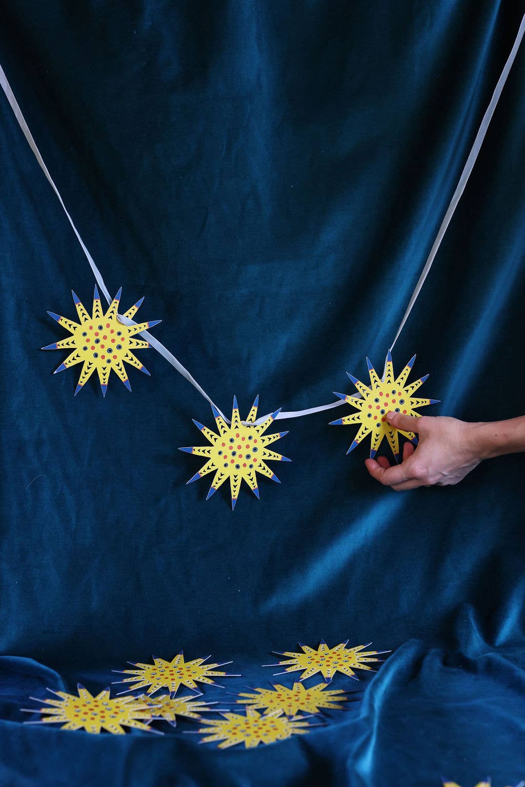 Pair of Paper Star Ornaments