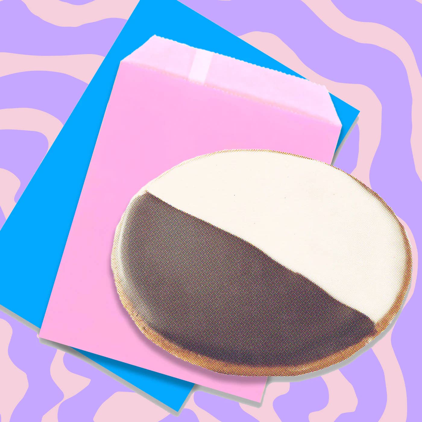 Retro NYC Black & White Postcard W/Envelope & Concession Bag