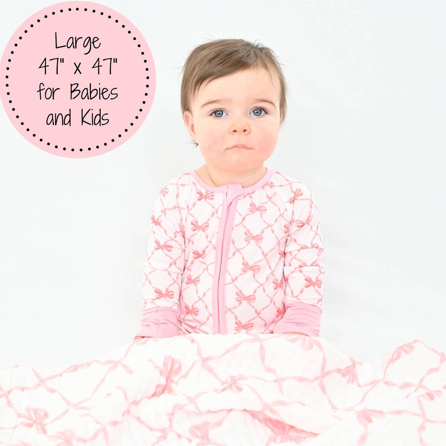 Beautiful Bows Muslin Blanket
