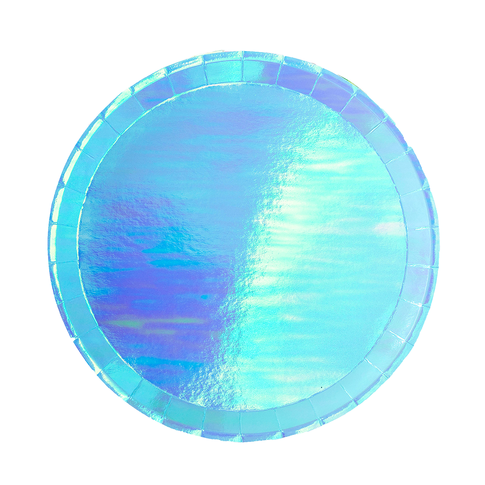 Posh Metallic Round Dessert Plates - 8 Pk