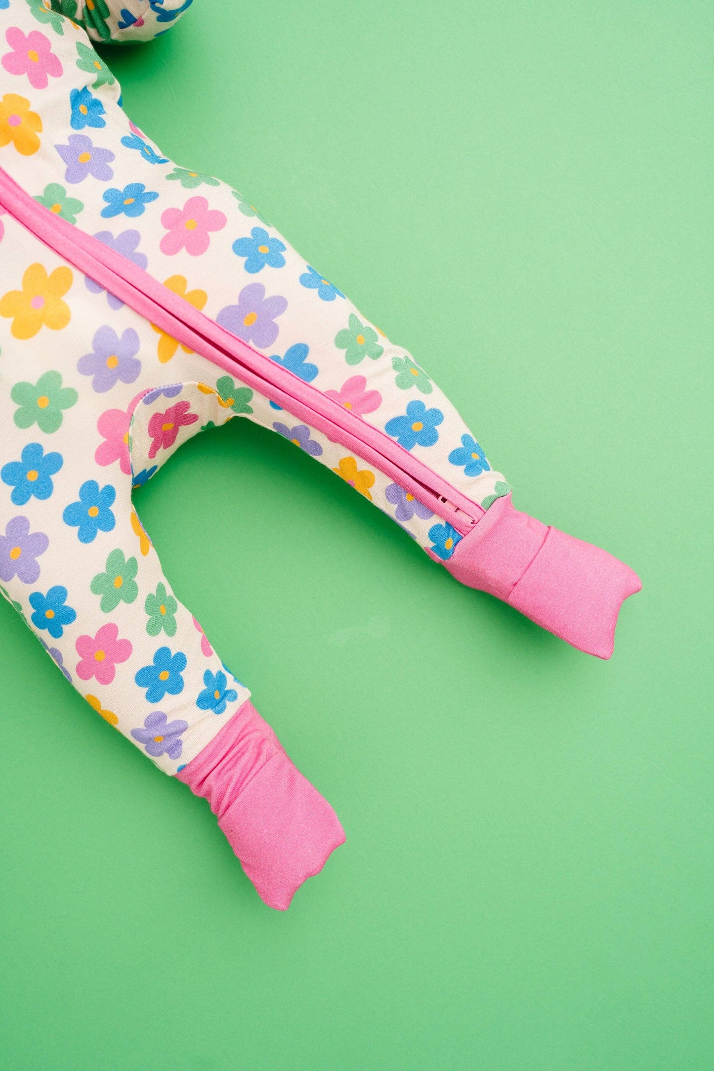 Retro Flower Bamboo Pajama Sleeper