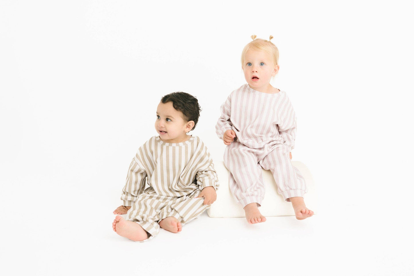 Khaki Stripe Sweatsuit