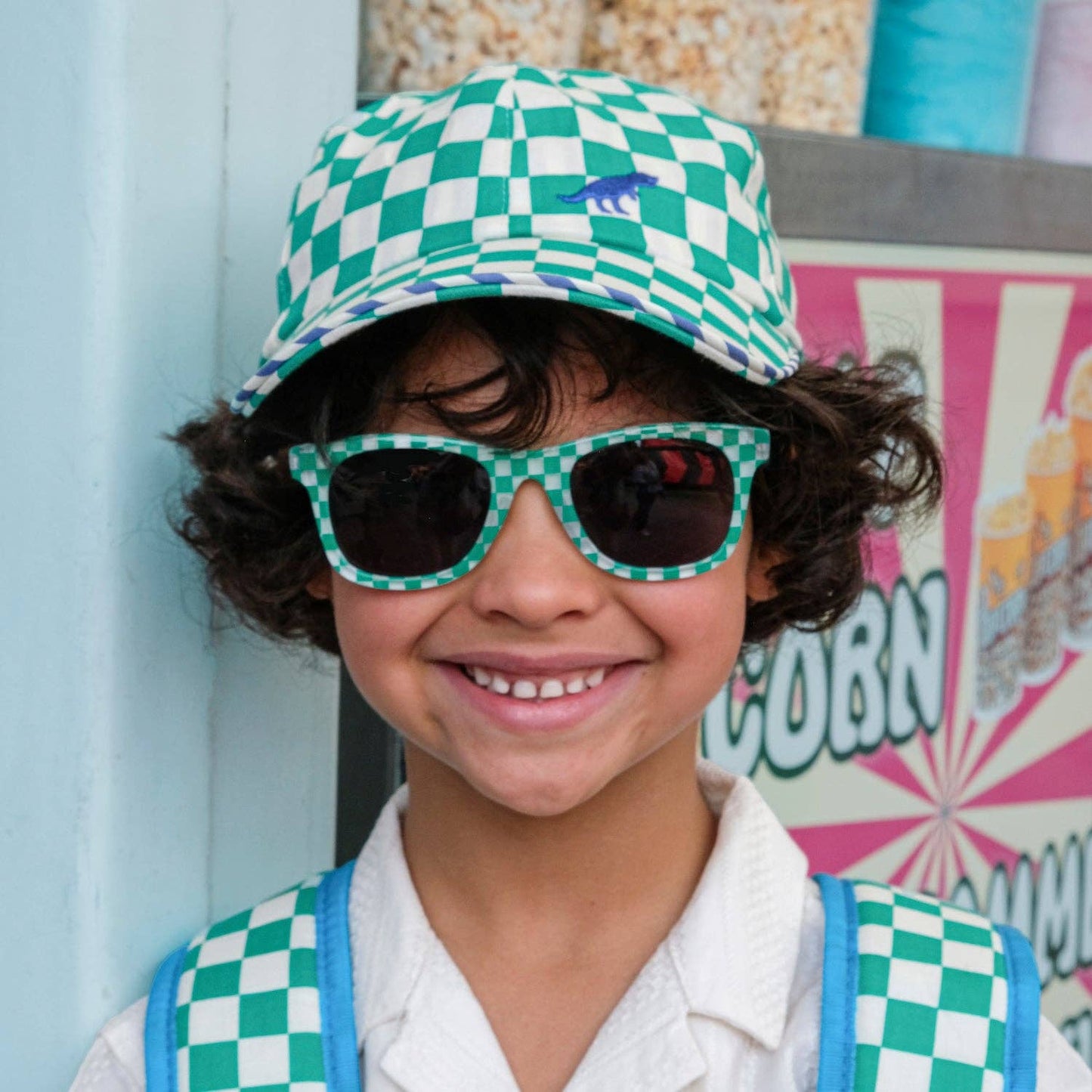 Dinosaur Check Baseball Cap