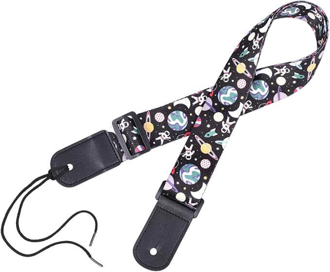 Kids Space Theme Guitar Strap