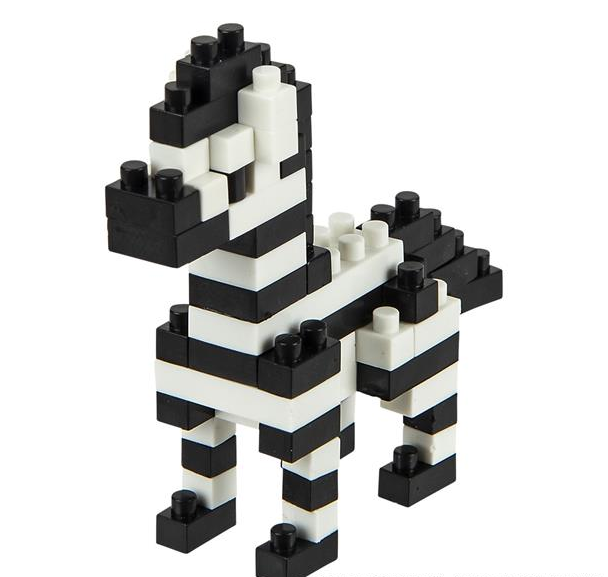 Mini Blocks Zebra