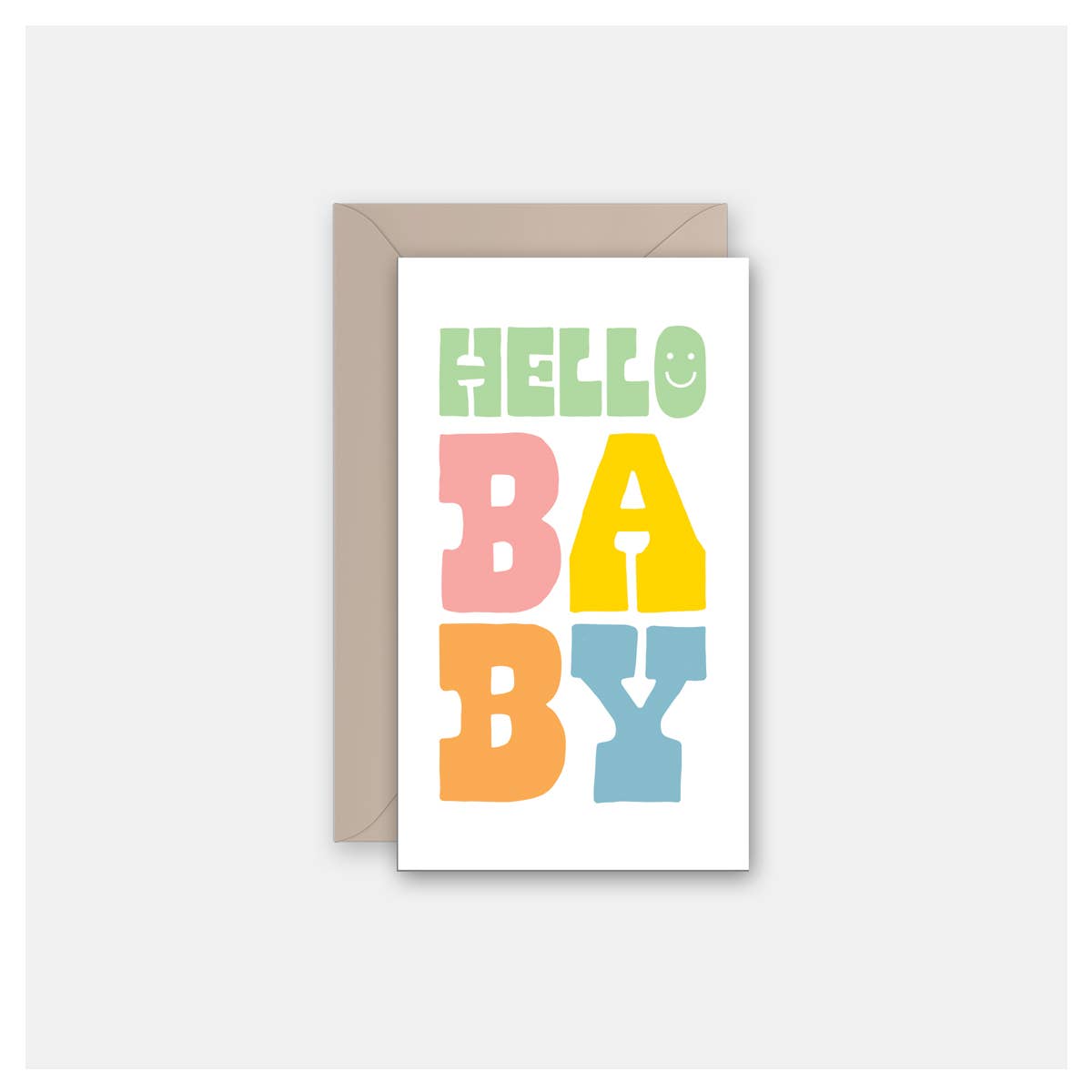 Pastel Baby Enclosure Card