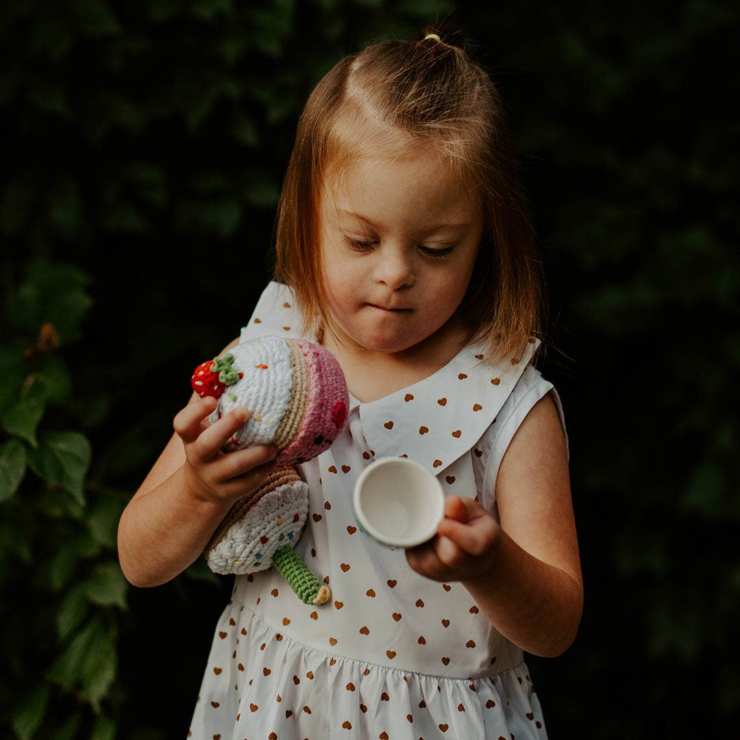 Strawberry Cupcake Rattle