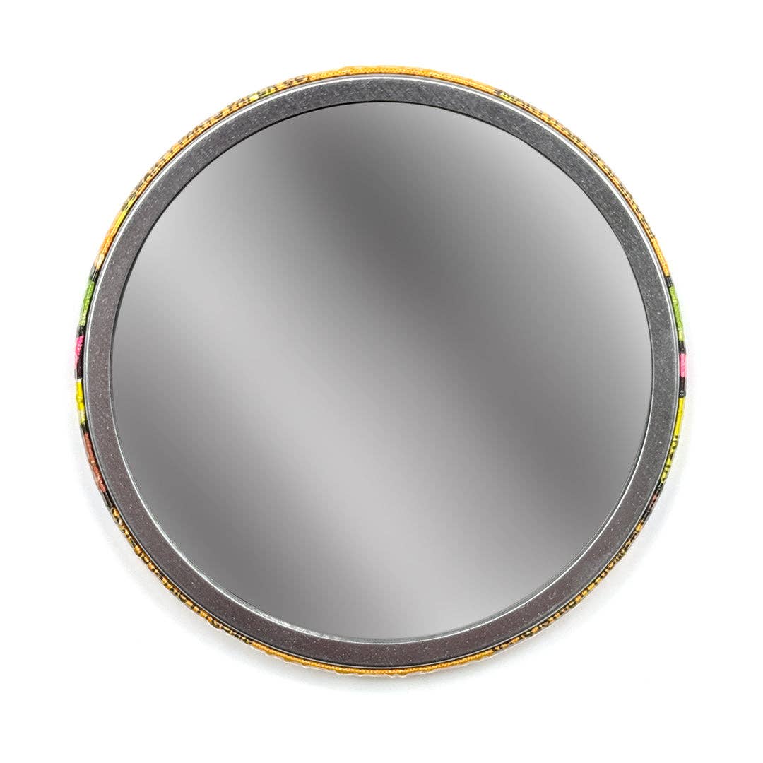 Cheeseburger Risograph Pocket Mirror