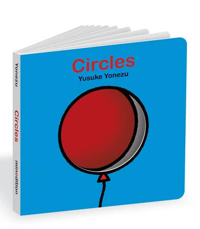 Book titled 'Circles' by Yusuke Yonezu with a red balloon illustration on a blue background.