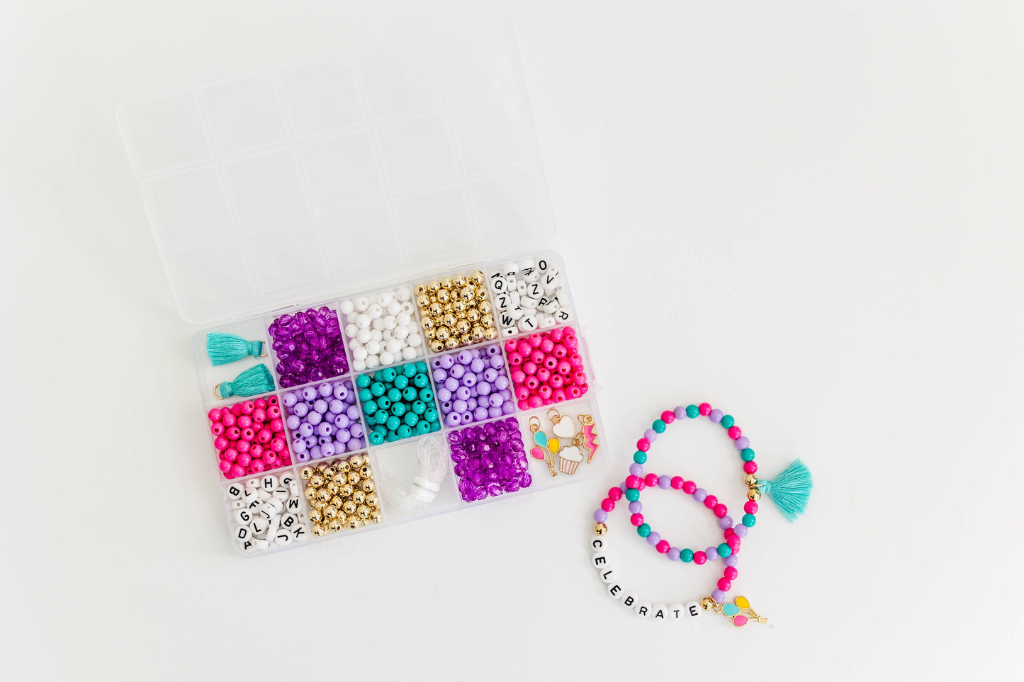 Birthday Wishes DIY Stretchy Bracelet Craft Kit Gift