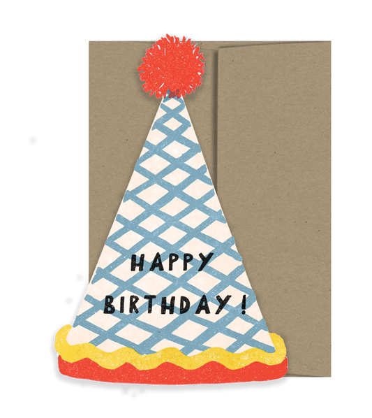 Birthday Hat Birthday Collection - Die Cut Card