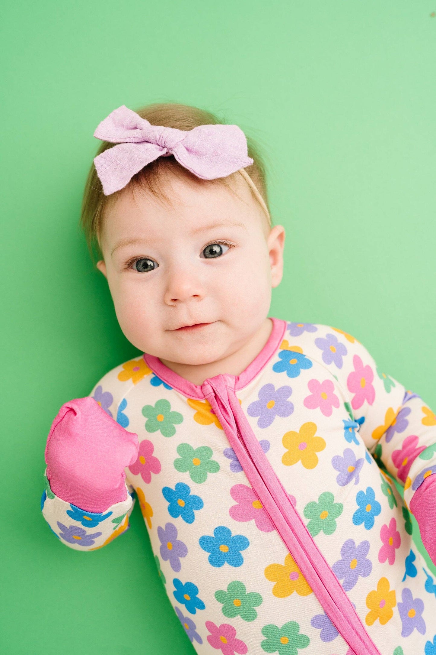 Retro Flower Bamboo Pajama Sleeper