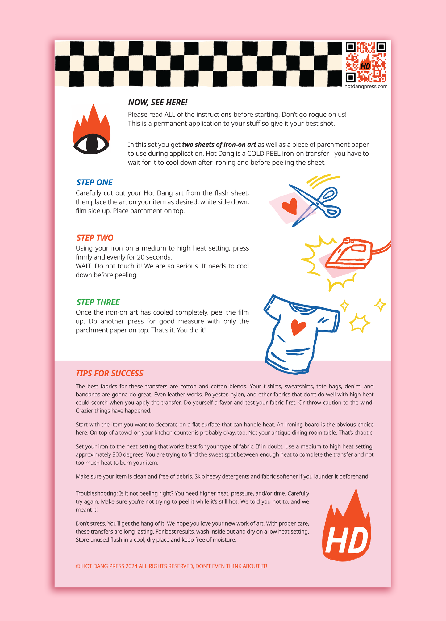 Garden Gone Mild Iron On Sheet Set